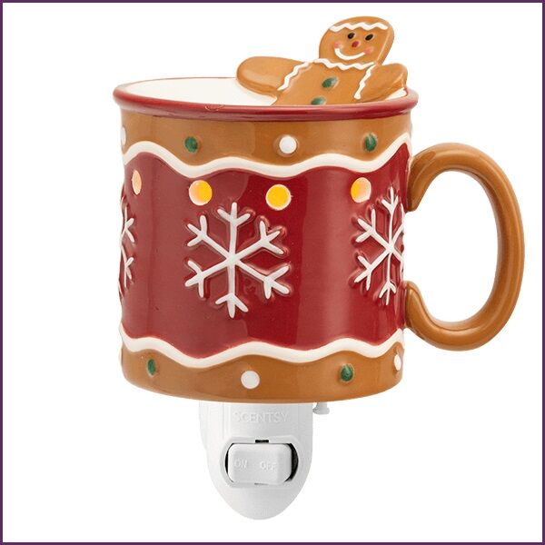 Scentsy Gingerbread Man Warmer with 2 Scents